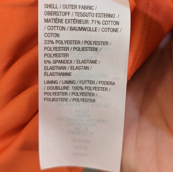 Isaac Mizrahi Orange/Coral Shift Mini Dress Sz Large - Picture 4 of 5